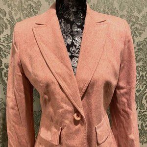 Ann Taylor LOFT Pink Wool Blazer, 4